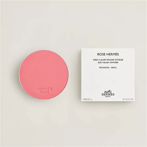 Rose Hermès, Silky blush powder refill, Rose Pommette